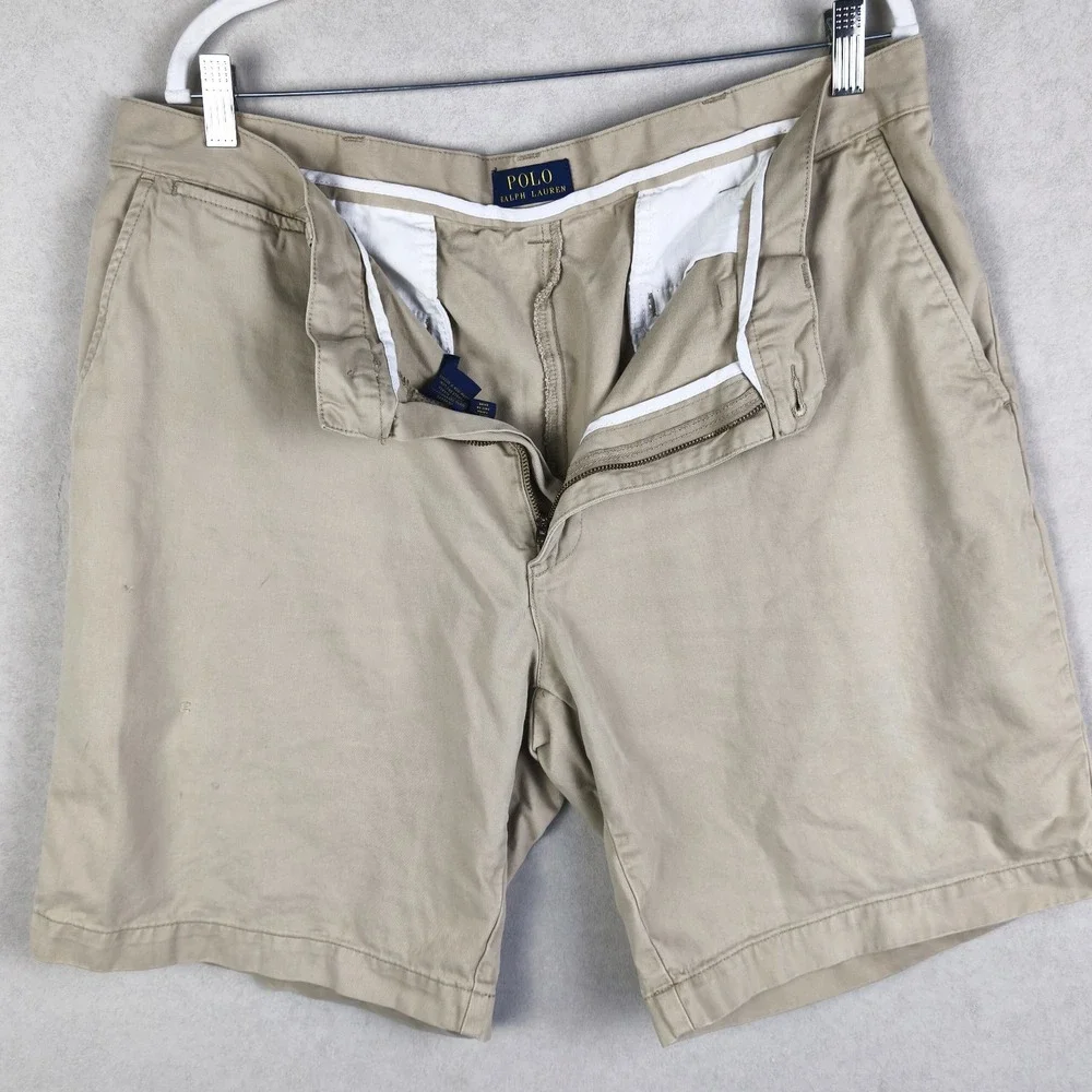 Polo‎ Ralph Lauren Khaki Shorts Mens 38 Preppy Chino Y2K